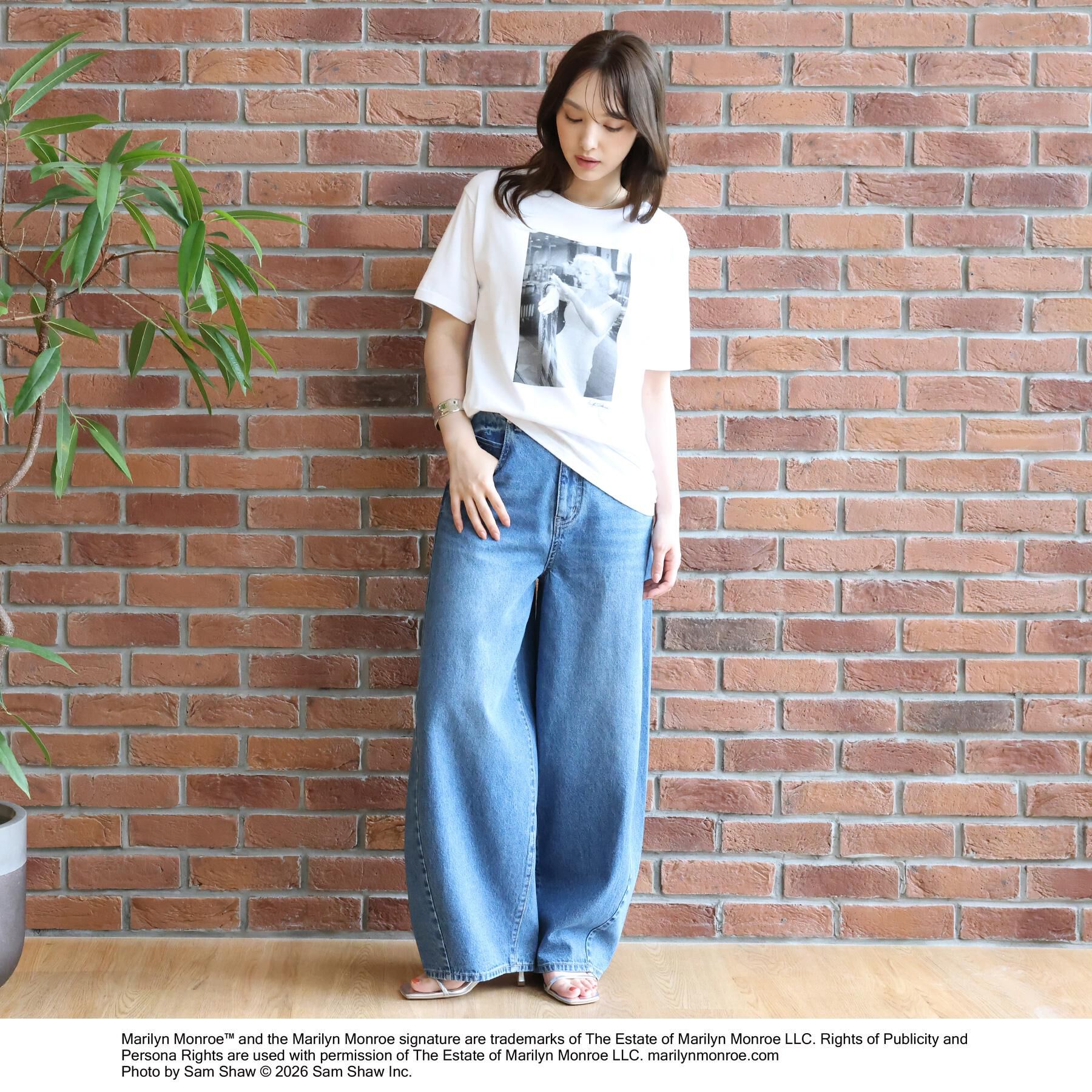 DRESSTERIOR「【別注】マリリンモンロー/モノトーンプリントTシャツ」|Tシャツ・カットソー|
