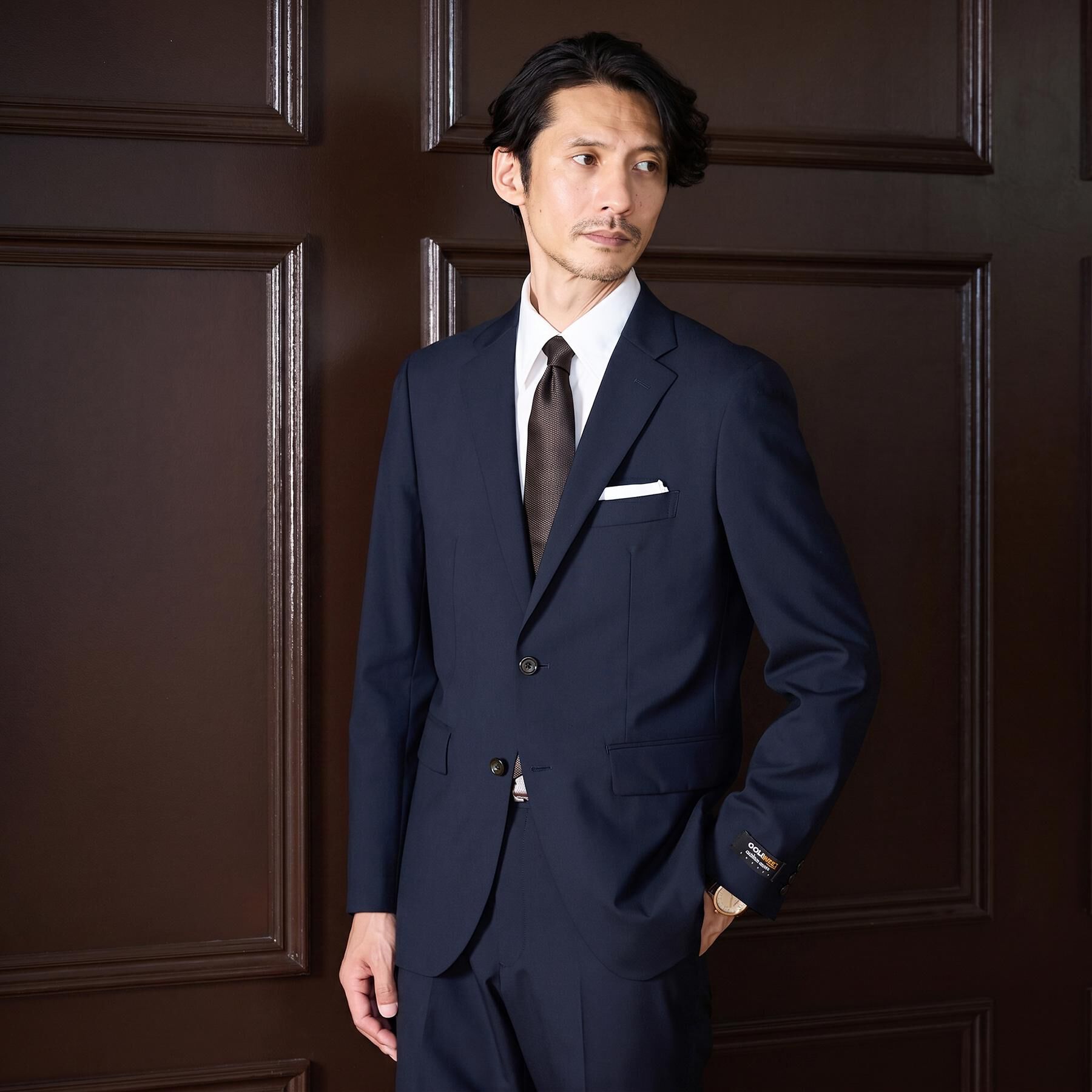 TAKEO KIKUCHI「【Begin掲載】コーデュラ（R）夏素材ウールトロ　ストレッチスーツ」|スーツ|