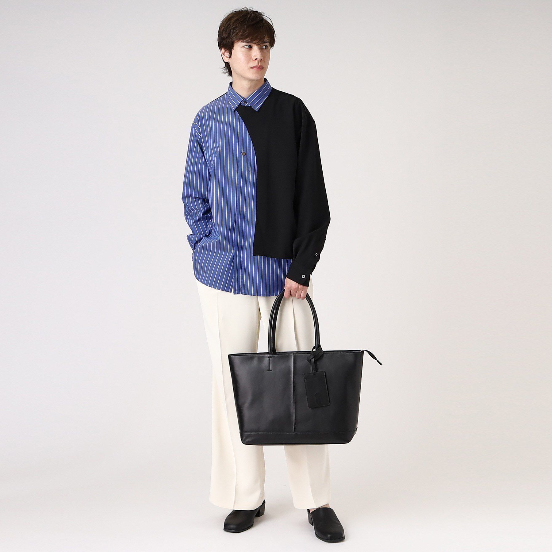 tk.TAKEO KIKUCHI「【WEB限定】レザートートバッグ/A4サイズ収納可/本革/ビジネス対応可」|トートバッグ|