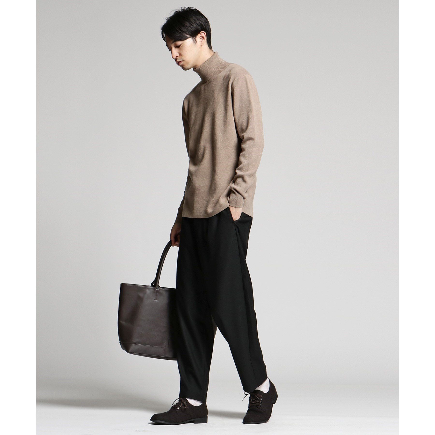 tk.TAKEO KIKUCHI「【WEB限定】レザートートバッグ/A4サイズ収納可/本革/ビジネス対応可」|トートバッグ|