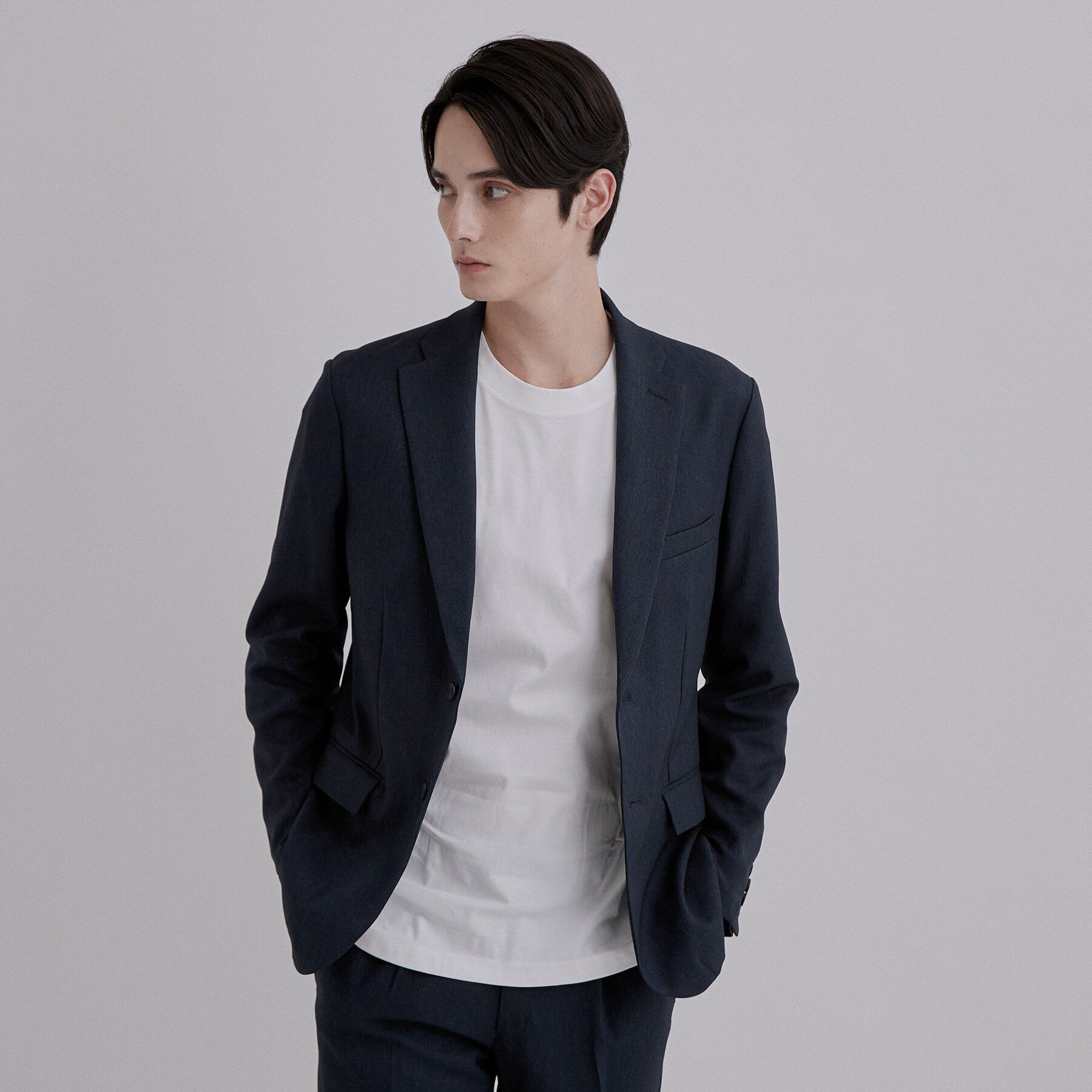 tk.TAKEO KIKUCHI「【365日対応】PINHEADシングルセットアップ/上下2点セット/ONOFF兼用/ストレッチ/洗え」|スーツ|