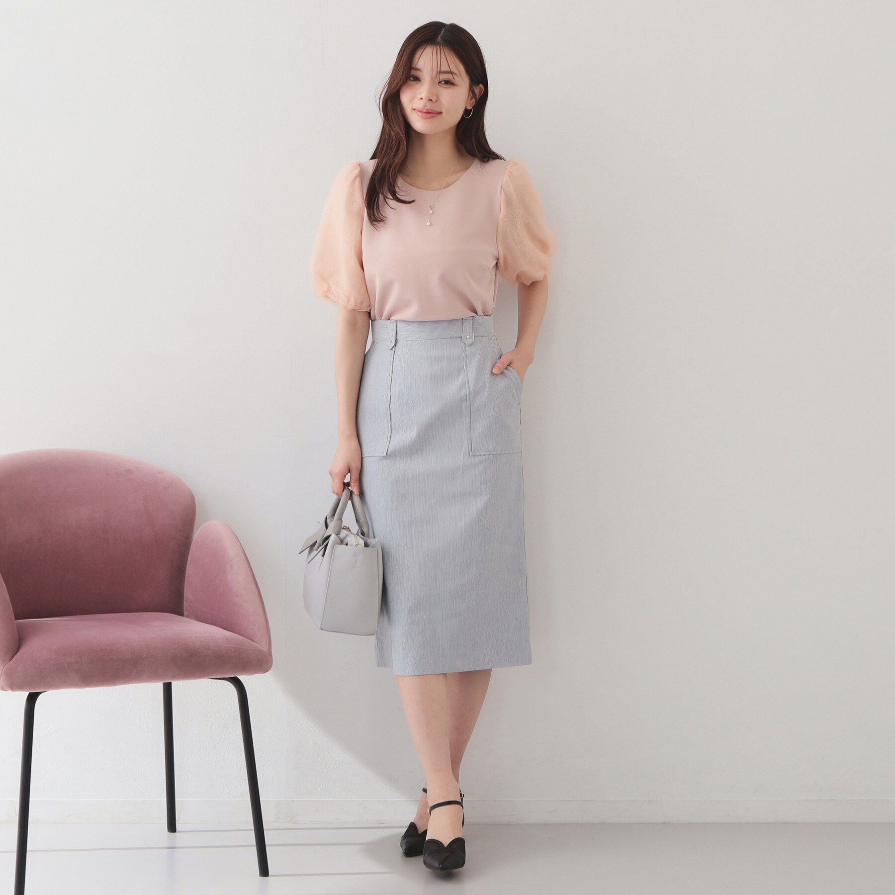 index「《XS~3L》ハイストレッチタイトスカート【洗濯機OK】」|スカート|