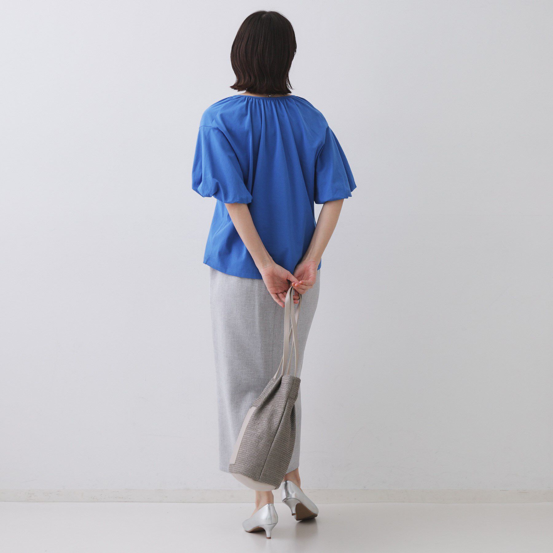 OPAQUE.CLIP「バルーンスリーブトップス／セットアップ対応【UVケア／接触冷感／洗濯機洗い可】」|Tシャツ・カットソー|