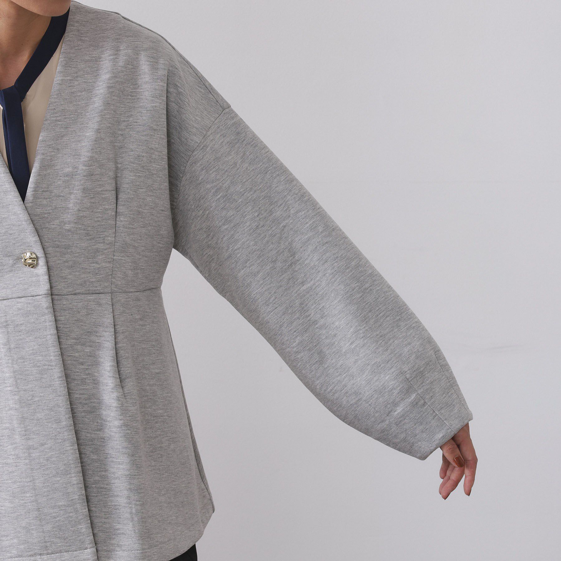 OPAQUE.CLIP「ペプラムカーディガン【UVケア／洗濯機OK】」|カーディガン|