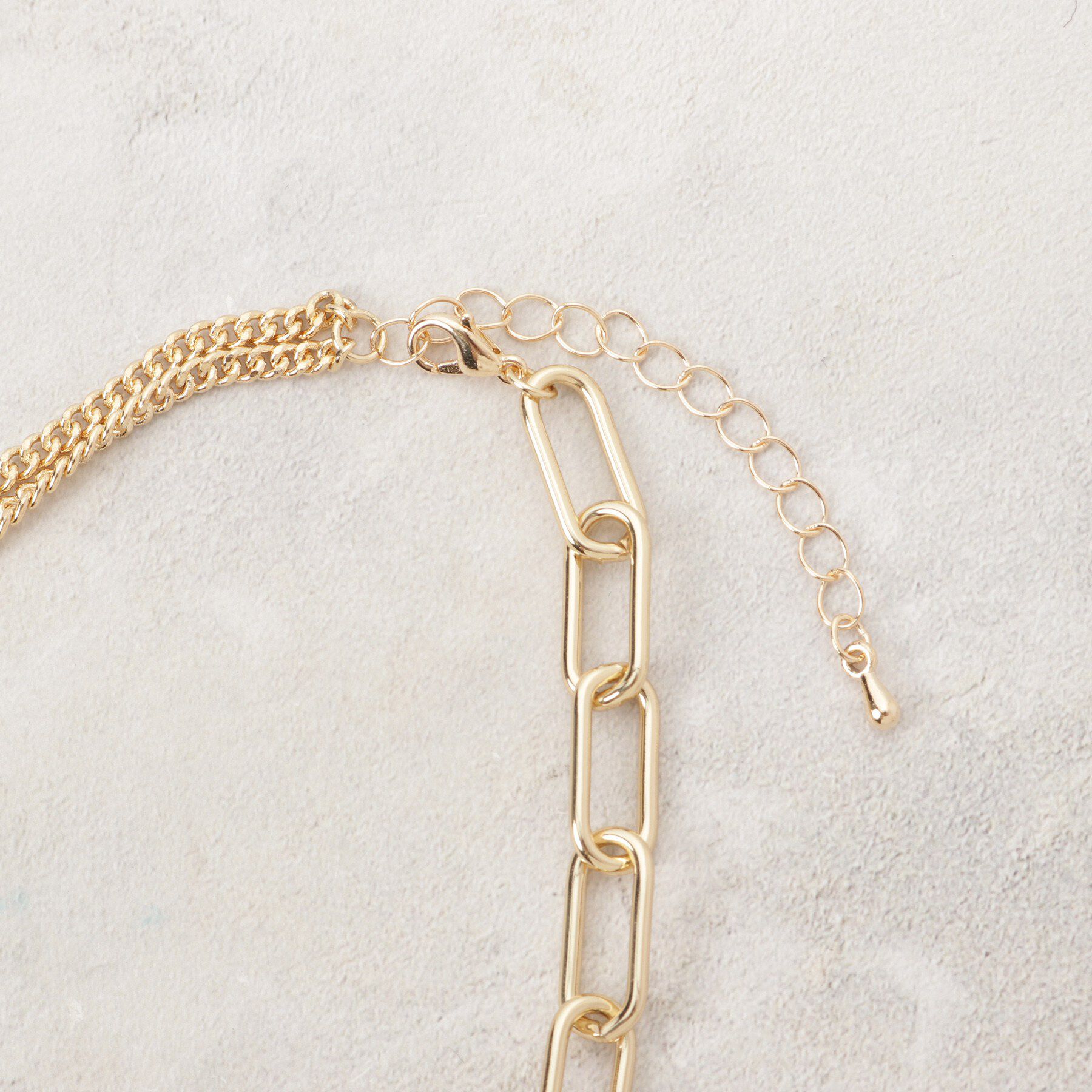 OPAQUE.CLIP「デザインチェーンアシメネックレス」|ネックレス|