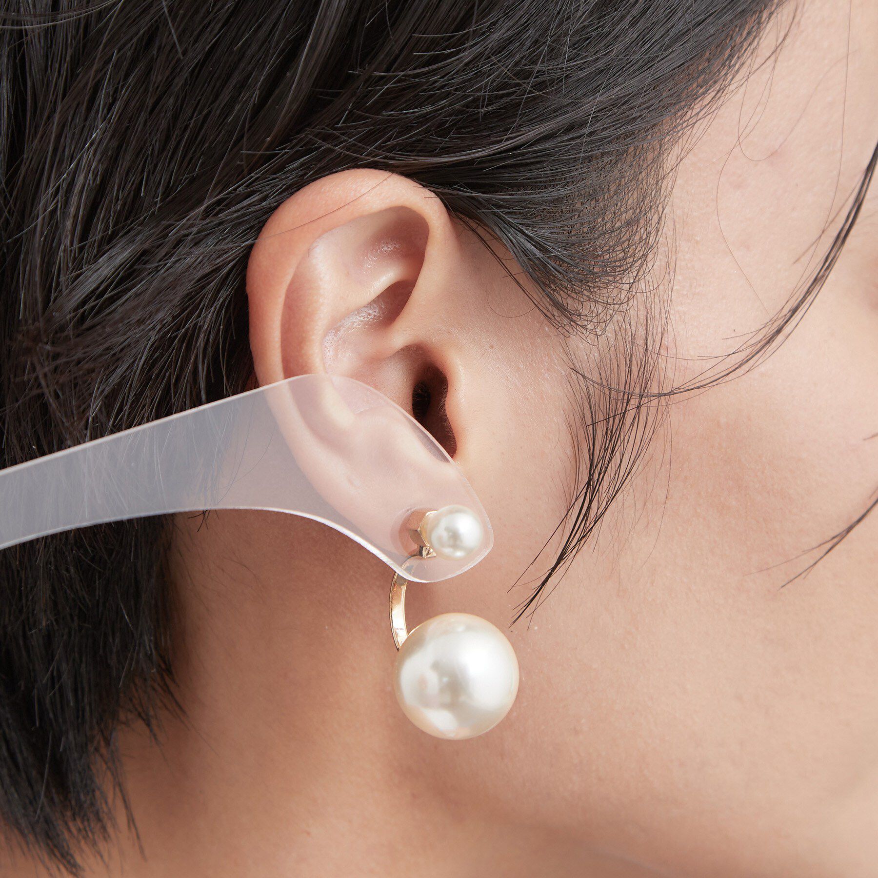 OPAQUE.CLIP「バックキャッチフェイクパールピアス」|ピアス|