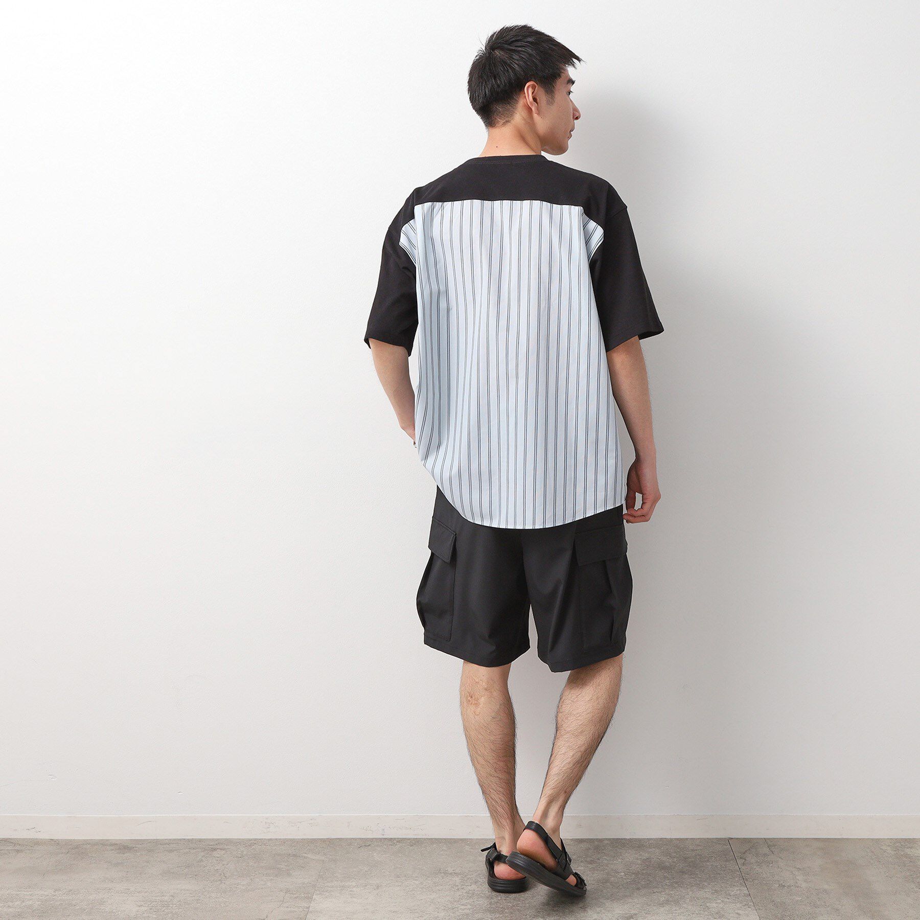 THE SHOP TK「エシカルブロード切替Tシャツ 洗濯機OK」|Tシャツ・カットソー|