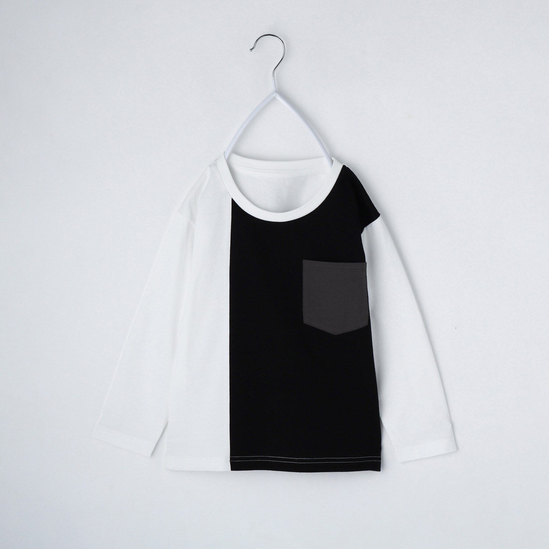 THE SHOP TK「【110-160/洗濯機OK】切り替え長袖Tシャツ」|Tシャツ・カットソー|