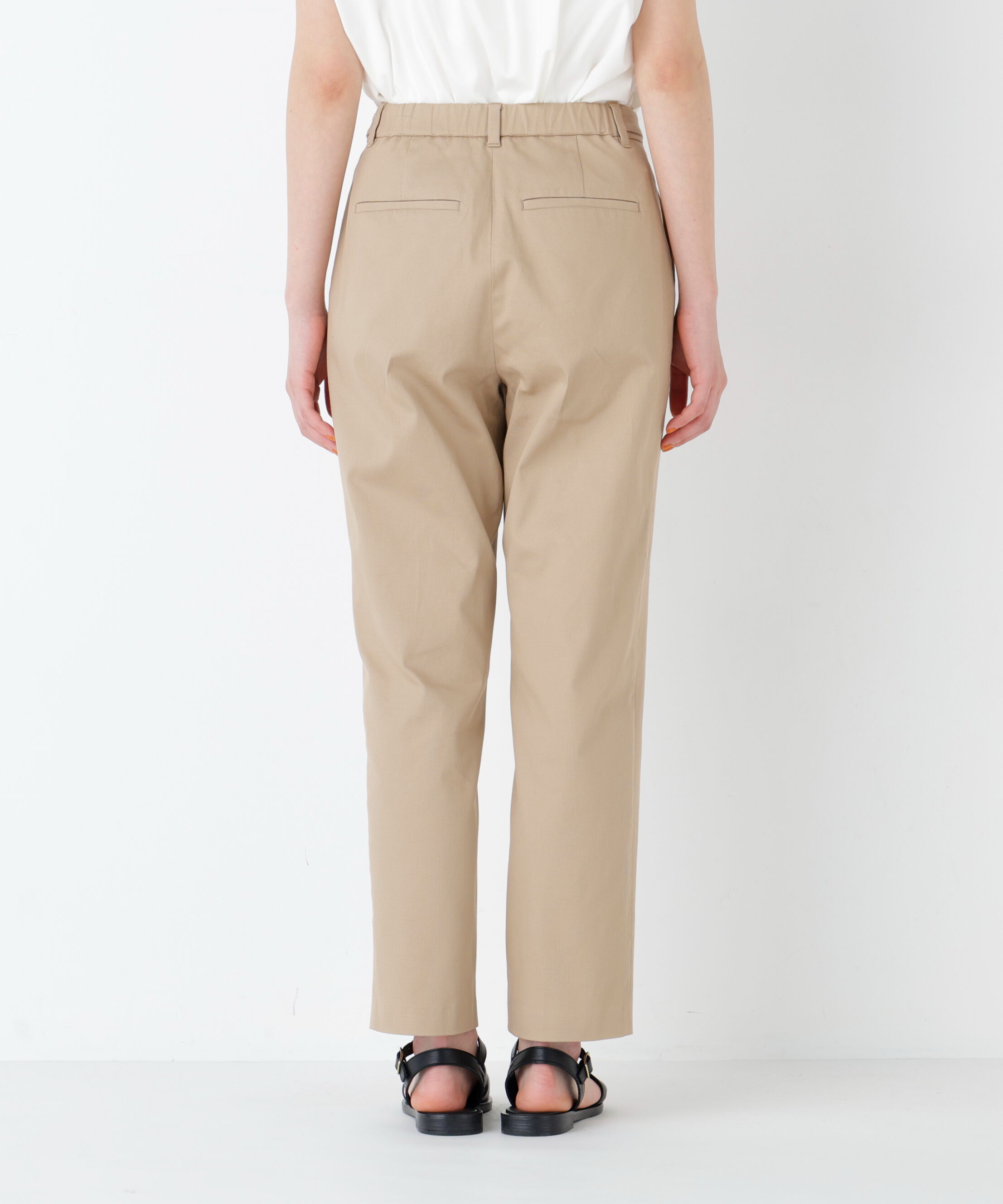 「《名品 / ストレッチ素材》ピケストレッチ細身ストレートパンツ」|その他|