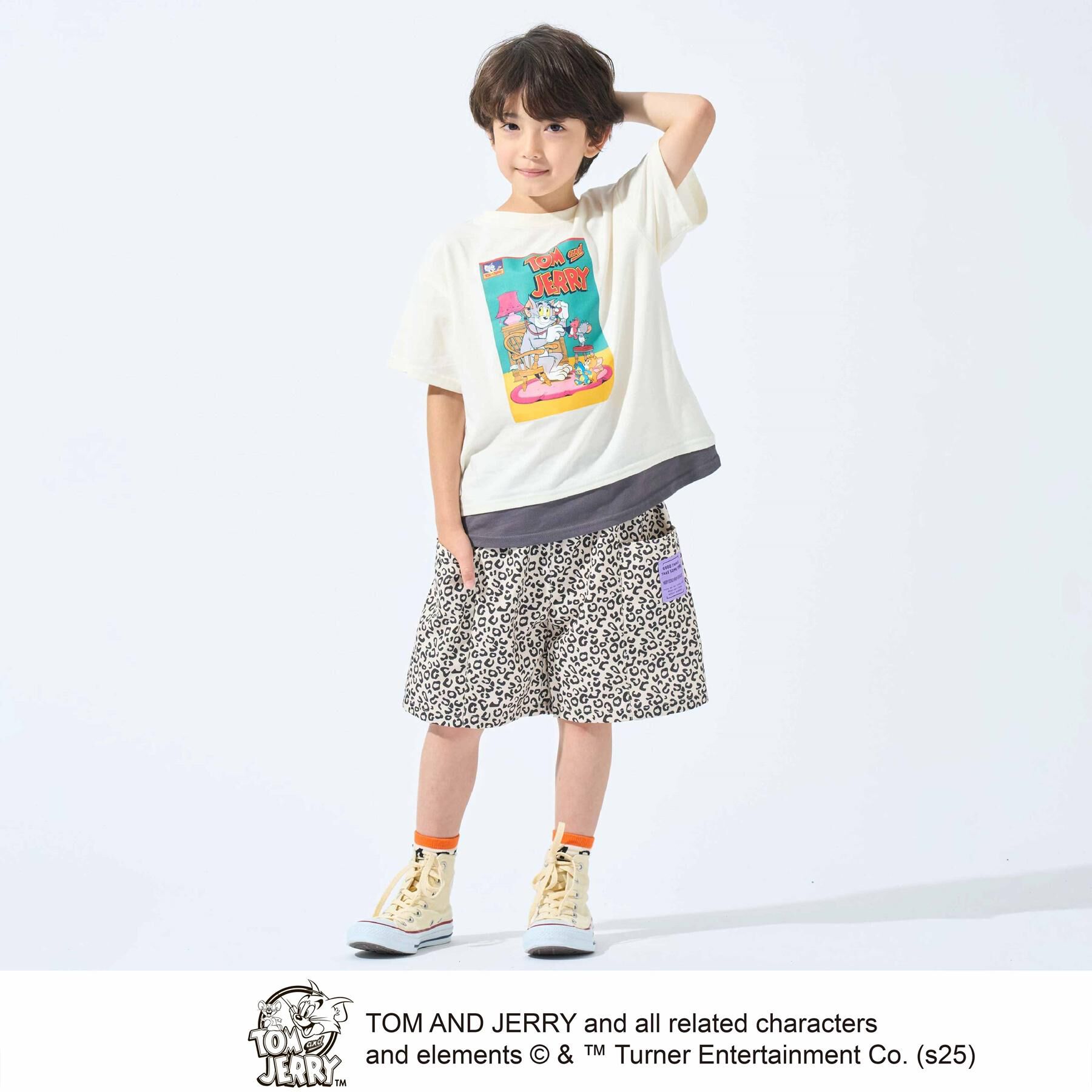 SHOO･LA･RUE「【TOM and JERRY】 ひんやり裾レイヤードTシャツ」|Tシャツ・カットソー|