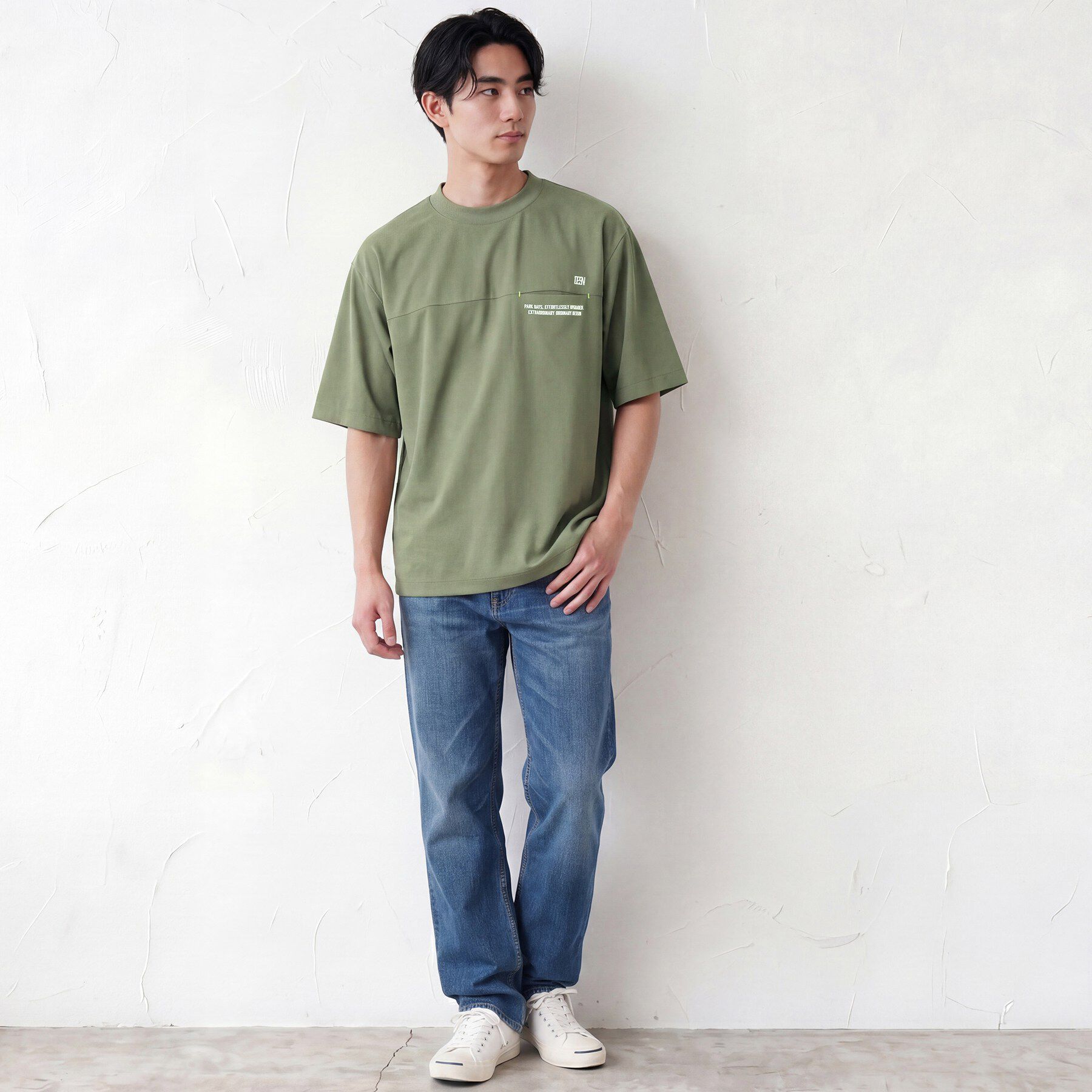 Dessin「【吸水速乾/UVカット】メッシュ素材 スポーティTシャツ」|Tシャツ・カットソー|