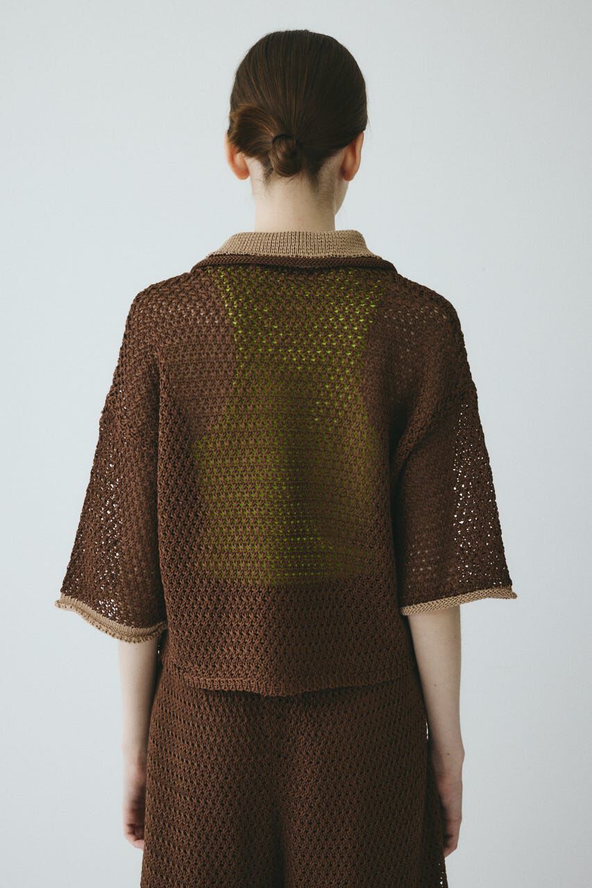 HeRIN.CYE「Mesh knit pull over」|ニット・セーター|