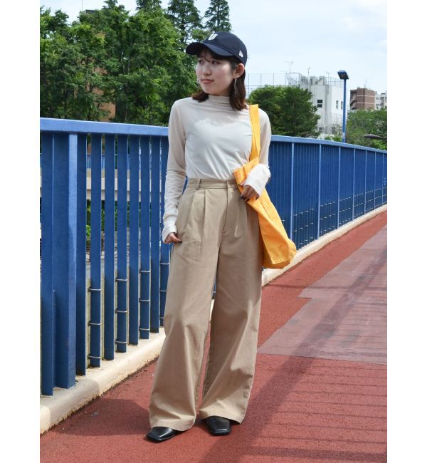 Ungrid「シアーベロアハイネックロングスリーブTee」|Tシャツ・カットソー|