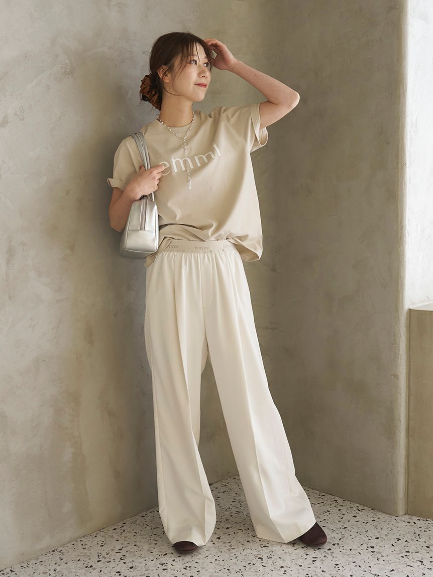 emmi atelier「ベーシックemmiロゴTシャツ」|Tシャツ・カットソー|