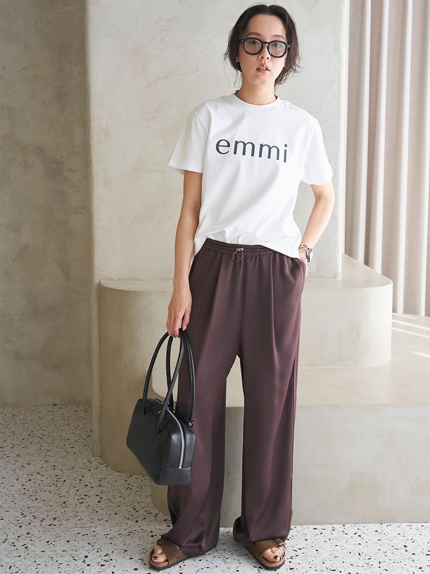 emmi atelier「ベーシックemmiロゴTシャツ」|Tシャツ・カットソー|