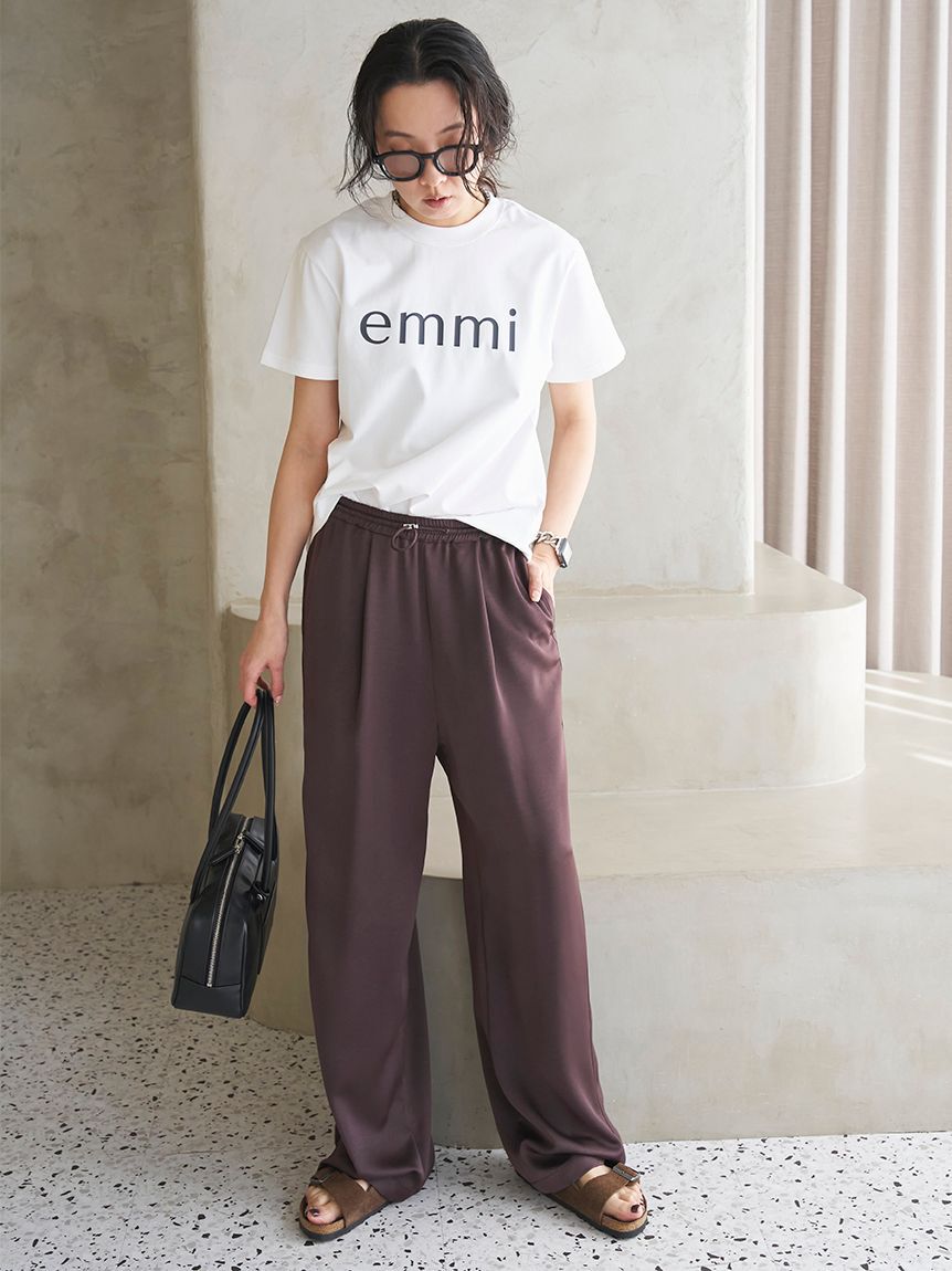 emmi atelier「ベーシックemmiロゴTシャツ」|Tシャツ・カットソー|