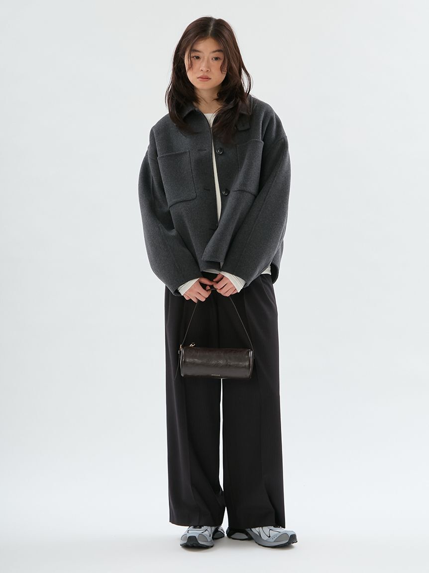 emmi atelier「フェイクレザーチューブミニバッグ」|ショルダー・メッセンジャー|