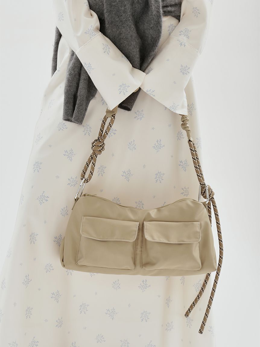 emmi atelier「【ONLINE限定カラーあり】ギャザーショルダーコードバッグ」|ショルダー・メッセンジャー|