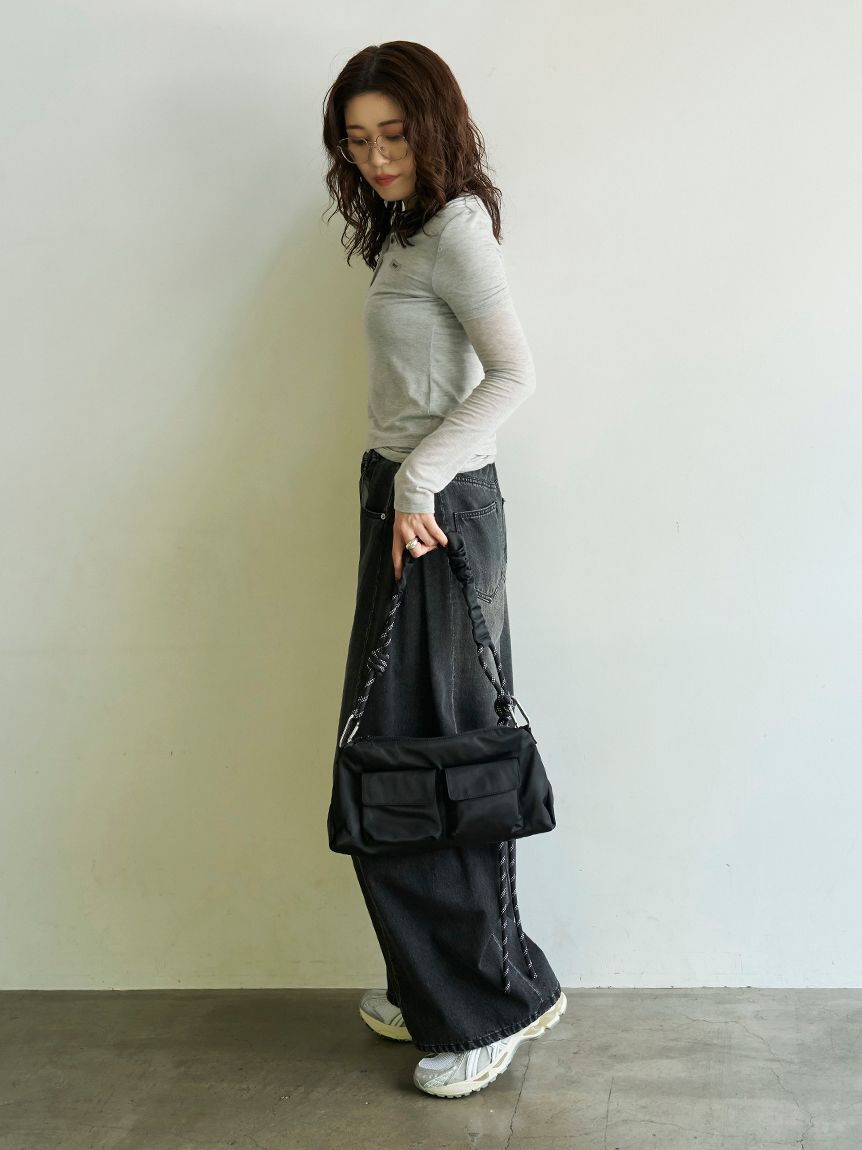 emmi atelier「【ONLINE限定カラーあり】ギャザーショルダーコードバッグ」|ショルダー・メッセンジャー|