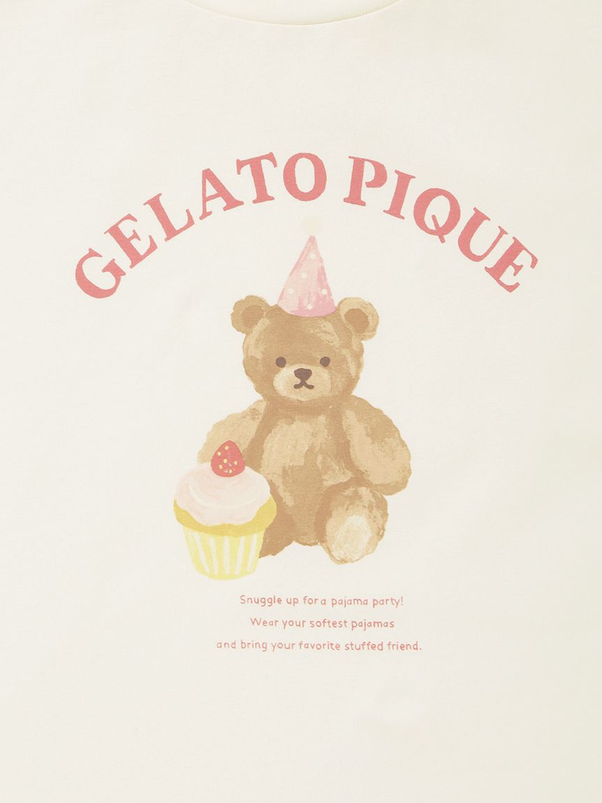 GELATO PIQUE KIDS & BABY「【KIDS】パジャマパーティーワンポイントフレアTシャツ」|ルームウェア|