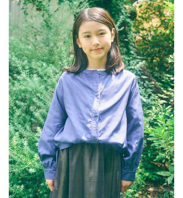 ikka kids「【親子おそろい】マルチWAYバンドカラーシャツ（110~160cm）」|シャツ・ブラウス|
