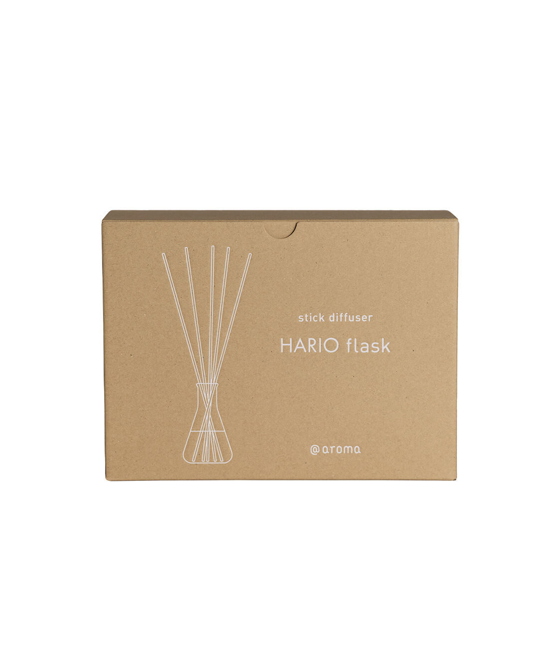 アットアロマ「stick diffuser HARIO flask D02 アイボリーset」|アロマ・ルームフレグランス|