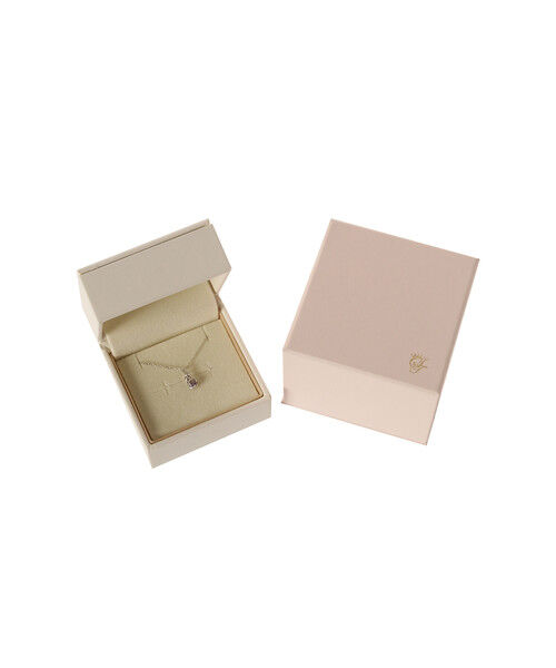 Samantha Tiara「K10 WG Infinity Love Knot バースデーストーンネックレス《2月 誕生石》」|ネックレス|