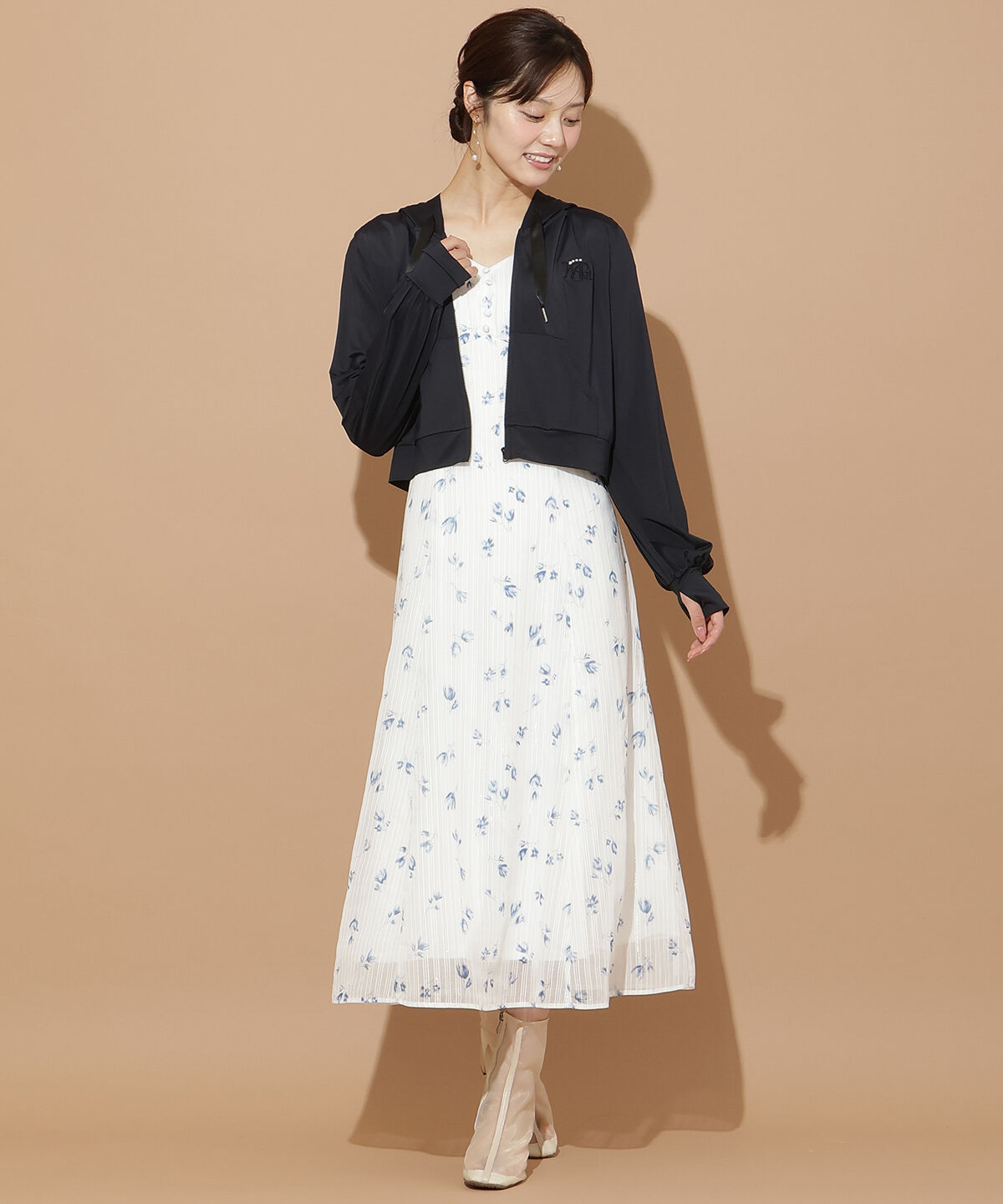 WILLSELECTION「パール刺繍UVカット機能パーカー」|パーカー|