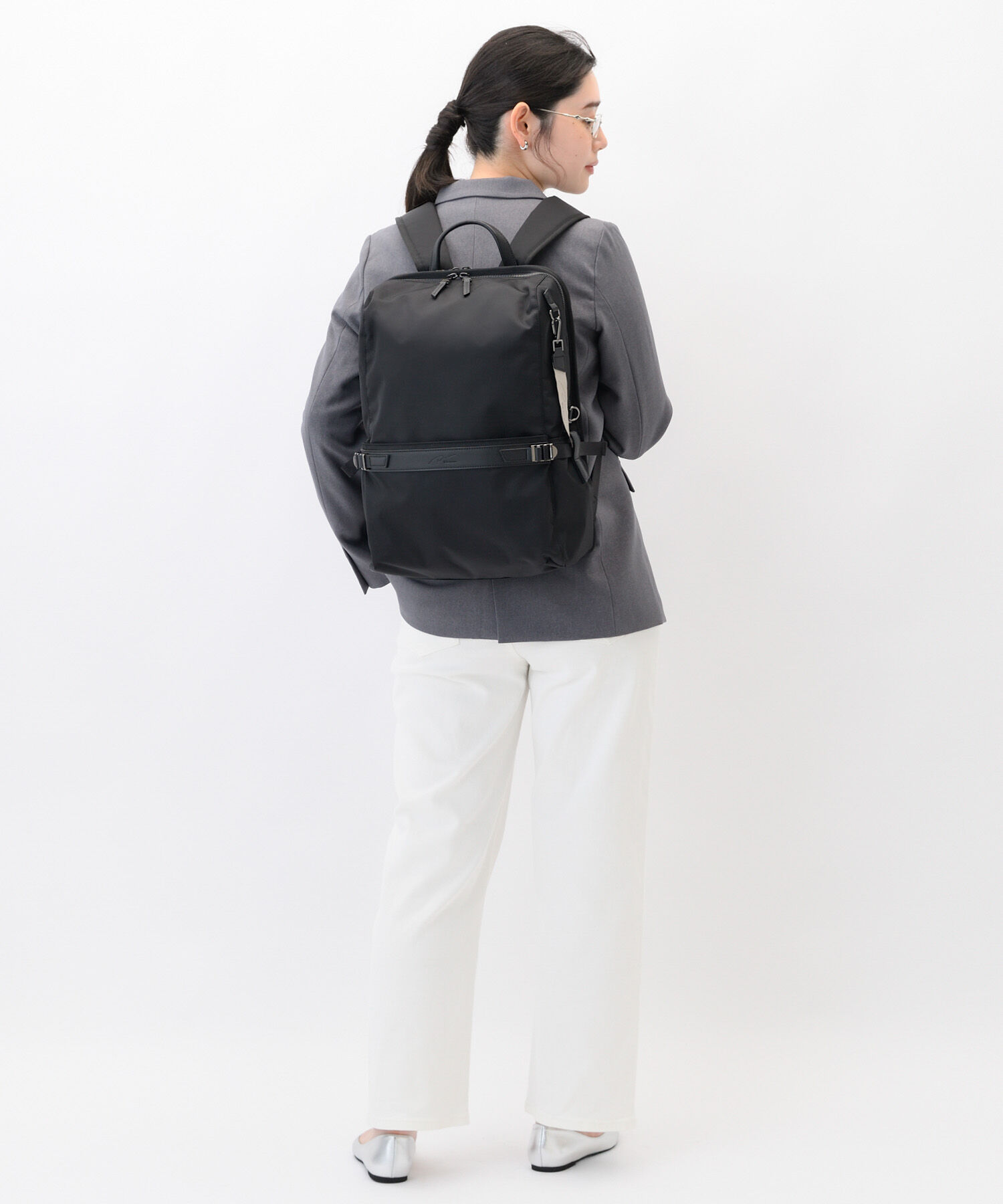 W&.Day/Night「リュックサック ビジネス W&.Day/Night リッカ2 スクエアリュック B4サイズ 15.6インチPC収納 19153」|リュック|