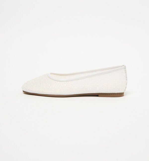 ODETTE E ODILE「クリアビジューチュール フラット10&uarr;」|パンプス|WHITE