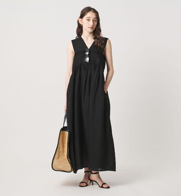 UNITED ARROWS「エンブロイダリー ノースリーブ ワンピース」|ワンピース|