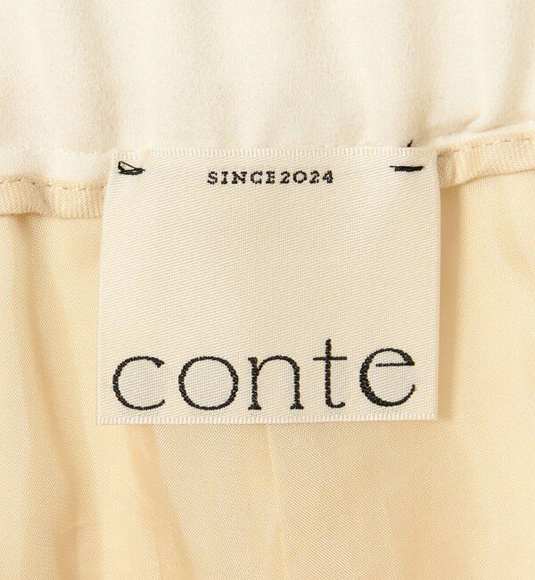 conte「＜conte＞スエードライク タックワイドパンツ WHITE」|その他|