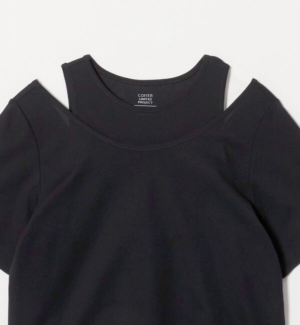 conte「＜upper hights&times;conte＞ レイヤード トップス 」|Tシャツ・カットソー|