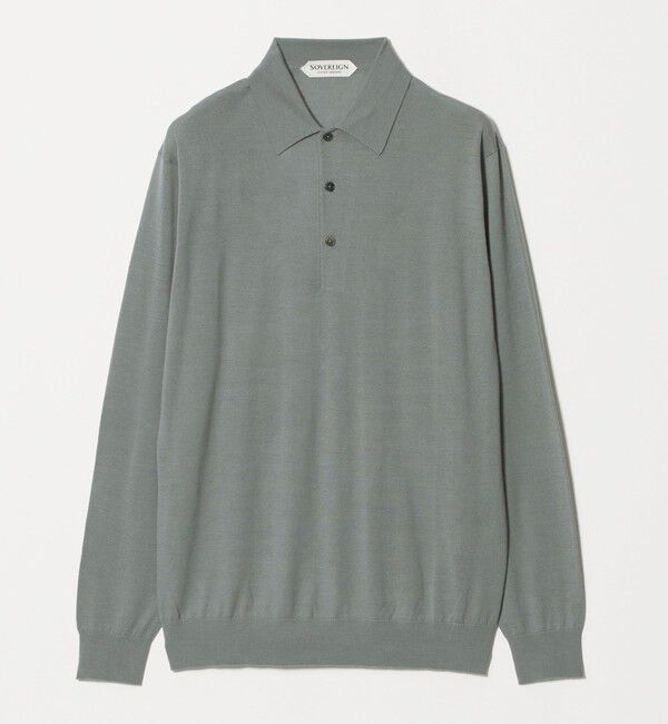 UNITED ARROWS「＜SOVEREIGN＞ ハイゲージ ニット ポロシャツ」|ニット・セーター|LIME