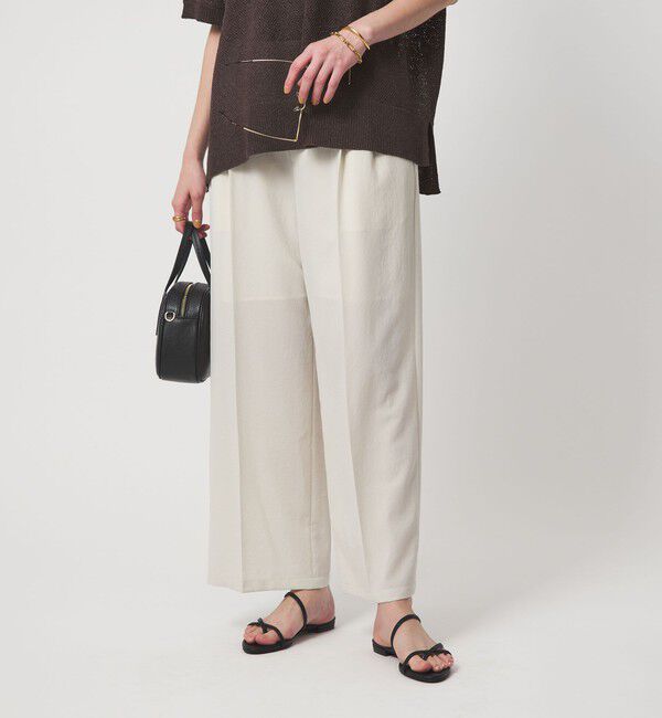 UNITED ARROWS green label relaxing「ドライクロス ニーハイワイド オフホワイト マシンウォッシャブル  通気性」|その他|