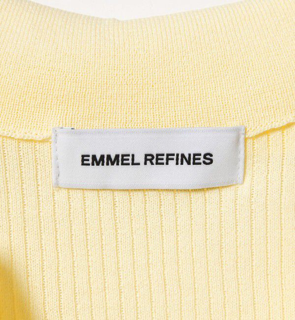 EMMEL REFINES「＜EMMEL REFINES＞EM HW リブ フレア ショートスリーブ カーディガン」|カーディガン|