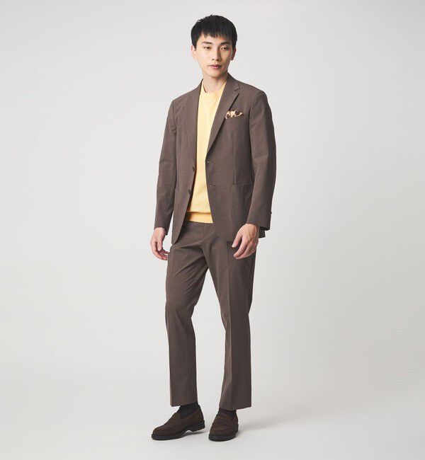 UNITED ARROWS green label relaxing「A+ プレーン 18G ビズ クルーネック 半袖ニット -ウォッシャブル-」|ニット・セーター|