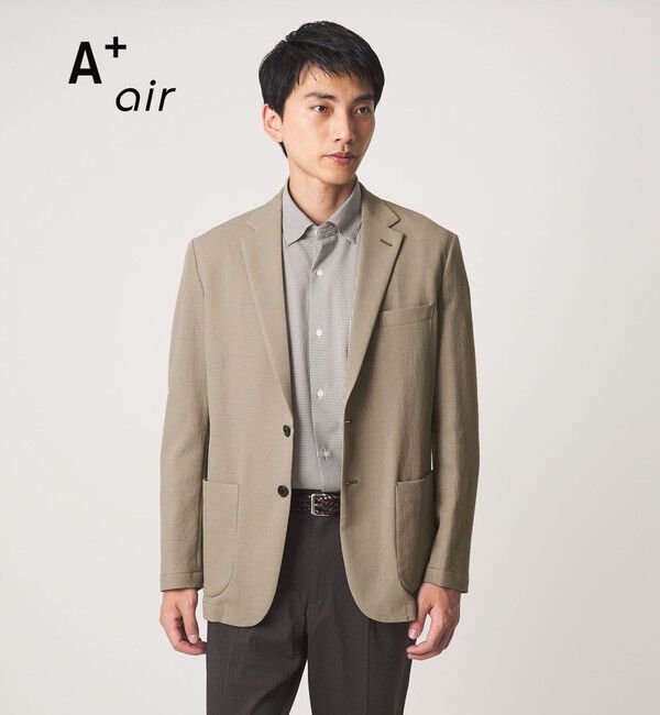 UNITED ARROWS green label relaxing「A+ air Pメッシュ L/STD 2P ジャケット -ウォッシャブル・ストレッチ・通気性-」|テーラードジャケット|