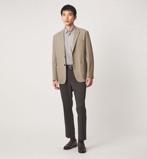 UNITED ARROWS green label relaxing「A+ air Pメッシュ L/STD 2P ジャケット -ウォッシャブル・ストレッチ・通気性-」|テーラードジャケット|