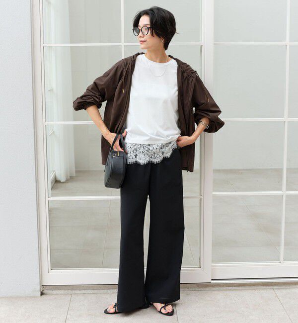 UNITED ARROWS green label relaxing「スソ レース ショートスリーブ カットソー」|Tシャツ・カットソー|