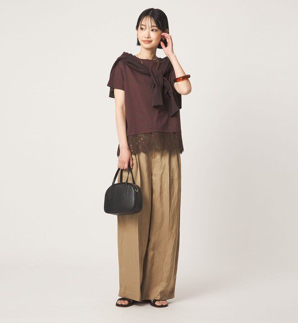 UNITED ARROWS green label relaxing「スソ レース ショートスリーブ カットソー」|Tシャツ・カットソー|