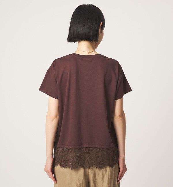 UNITED ARROWS green label relaxing「スソ レース ショートスリーブ カットソー」|Tシャツ・カットソー|