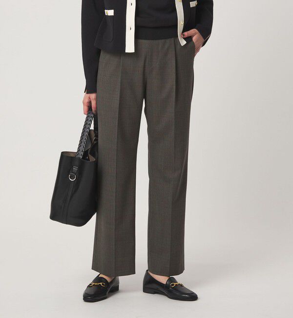UNITED ARROWS green label relaxing「［size SHORT/TALLあり］カチリラ ストレート パンツ ウォッシャブル ストレッチ」|スラックス|