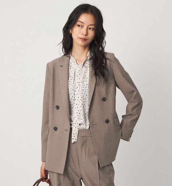 UNITED ARROWS green label relaxing「［size SHORT/TALLあり］カチリラ ダブル ジャケット ウォッシャブル ストレッチ」|テーラードジャケット|
