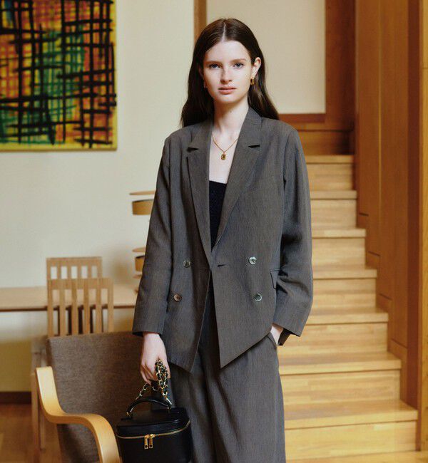 UNITED ARROWS green label relaxing「FAbRICA ダブルジャケット」|テーラードジャケット|MD.GRAY