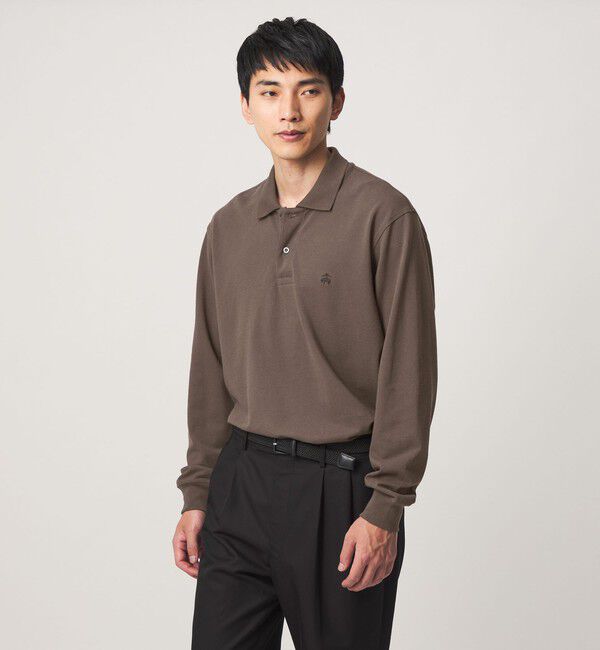 UNITED ARROWS green label relaxing「【別注】＜Brooks Brothers＞GLR カノコ ポロシャツ」|ポロシャツ|DK.BROWN