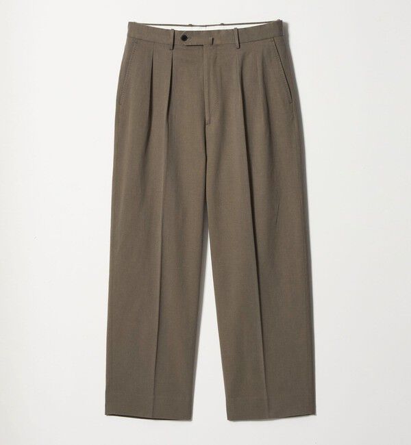 STEVEN ALAN「＜Steven Alan＞ グレース ツイル イン ツープリーツ ドレス トラウザーズII」|チノ|MD.GRAY