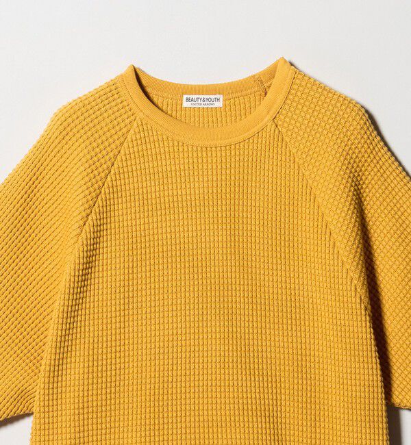 BEAUTY&YOUTH UNITED ARROWS「ビッグ ワッフル クルーネック ショートスリーブ Tシャツ」|Tシャツ・カットソー|