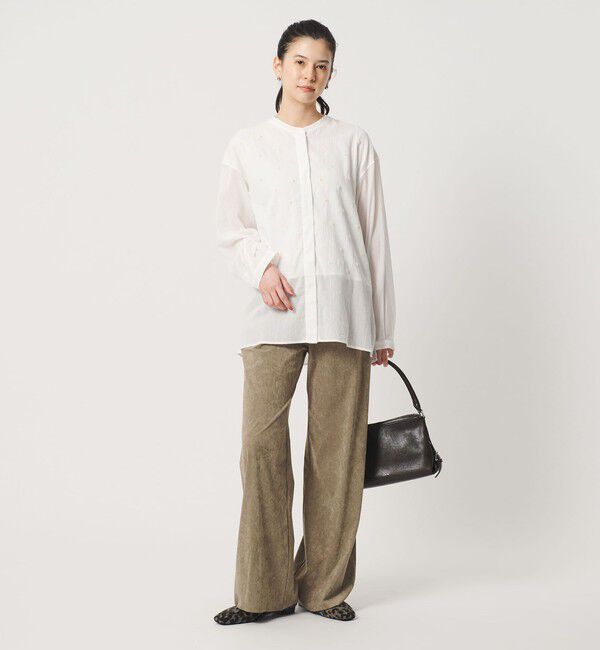 BEAUTY&YOUTH UNITED ARROWS「スエードライク フレアパンツ ウォッシャブル」|チノ|