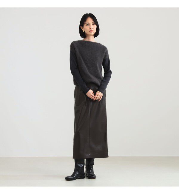 Demi-Luxe BEAMS 「フラッフィー ボートネック ニット」|ニット・セーター|